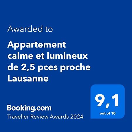 Appartement Calme Et Lumineux De 2,5 Pces Proche Lausanne Ecublens  المظهر الخارجي الصورة